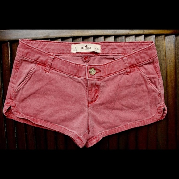 Hollister Pants - Hollister Faded Style Jean Shorts Red